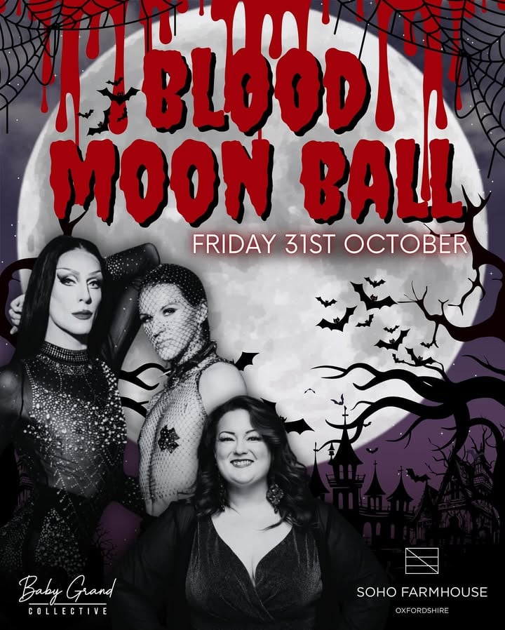 🩸 FARMHOUSE BLOOD MOON BALL 🕸️
Friday 31st October | Soho Farmhouse, Oxfordshire
Step into the shadows for a night of glamour, ghosts and