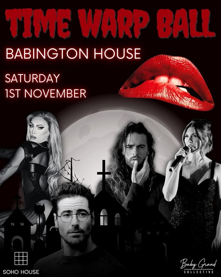It’s just a jump to the left… and a step to the right to Babington House this Saturday, 1st November 💋
Join Baby Grand Collective as we h